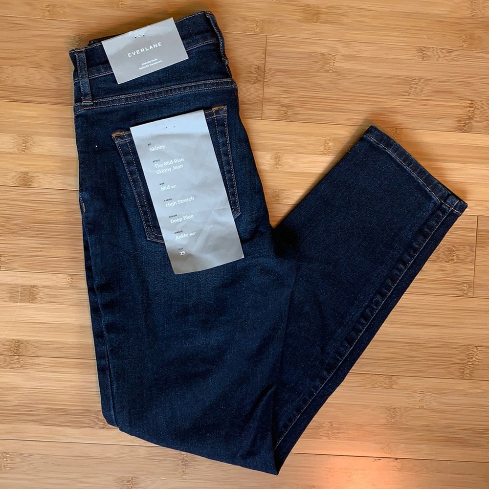 Everlane Mid-Rise Skinny Jean 25 ankle NWT